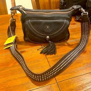 Patricia Nash Studded Crossbody w/ Studded Strap